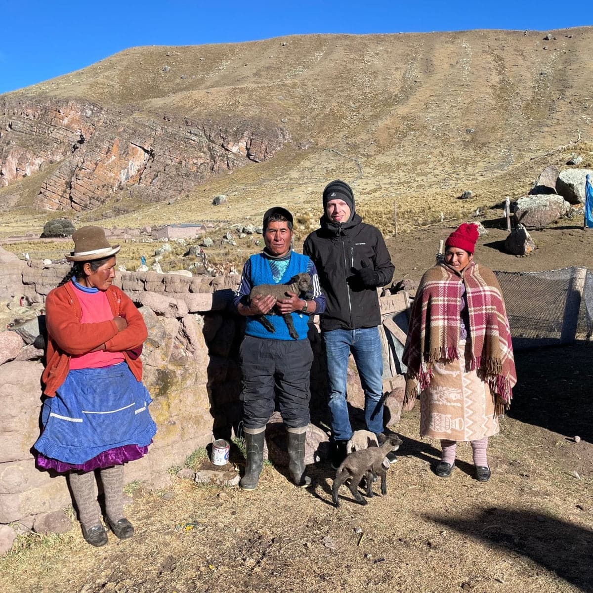 Members of an Andean artisan family Inkari works with